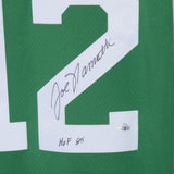 FRMD Joe Namath Jets Signed Mitchell & Ness Replica Jersey w "HOF 85" Insc