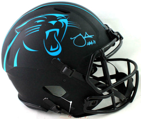 Robby Anderson Autographed Panthers F/S Eclipse Authentic Helmet- Beckett W Auth