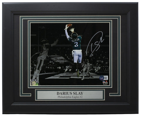 Darius Slay Signed Framed Philadelphia Eagles 8x10 Spotlight Football Photo BAS