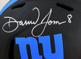 Daniel Jones Autographed F/S NY Giants Authentic Eclipse Helmet- Beckett W