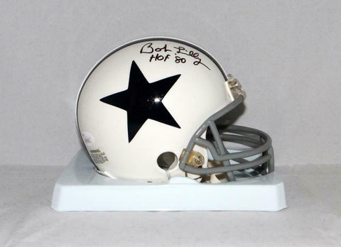 Bob Lilly Autographed Dallas Cowboys 60-63 TB Mini Helmet W/ HOF- JSA W Auth