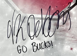 J.K Dobbins Signed 16x20 Ohio State Buckeyes Collage Photo Inscribed BAS U37109