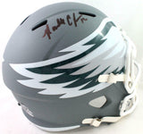 Randall Cunningham Signed Eagles F/S AMP Speed Helmet - Beckett W Auth *Black