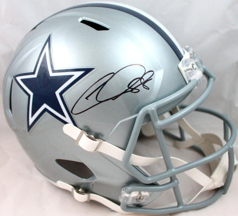 CeeDee Lamb Autographed Dallas Cowboys F/S Speed Helmet - Fanatics *Black