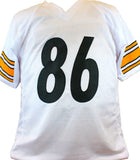 Hines Ward Autographed White Pro Style Jersey- Beckett W Hologram *Silver *8