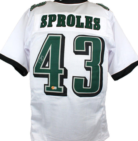 Darren Sproles Autographed White Pro Style Jersey-Beckett W Hologram *Silver