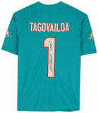 Framed Tua Tagovailoa Miami Dolphins Signed Aqua Nike Limited Jersey w/Uce! Insc