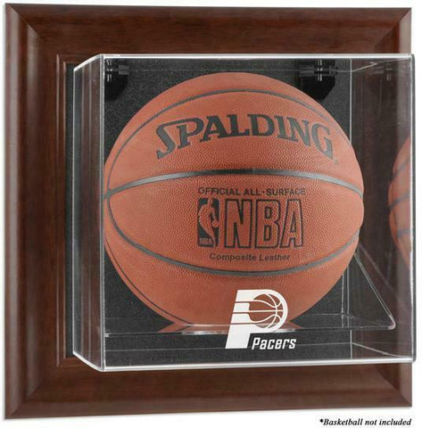 Indiana Pacers (2005-2017) Brown Framed Wall- Basketball Display Case - Fanatics