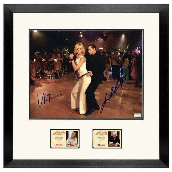 Uma Thurman and John Travolta Autographed Be Cool 11x14 Framed Photo