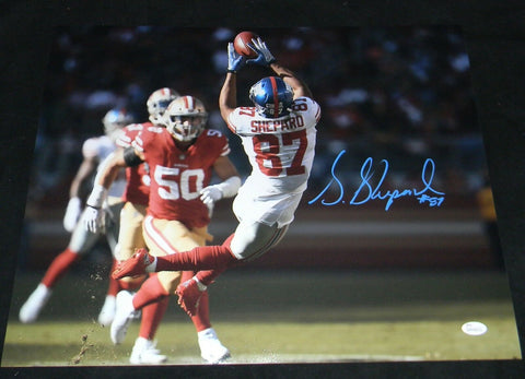 STERLING SHEPARD AUTOGRAPHED SIGNED NEW YORK GIANTS 16x20 PHOTO JSA