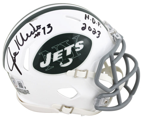 Jets Joe Klecko "HOF 2023" Authentic Signed 65-77 TB Speed Mini Helmet BAS Wit
