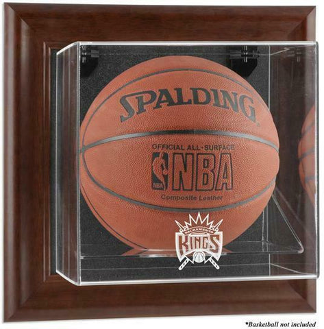 Sacramento Kings Brown Framed Wall-Mountable Team Basketball Case - Fanatics