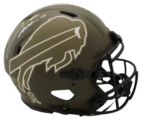 Josh Allen Autographed Buffalo Bills Authentic Salute Helmet Beckett 38742