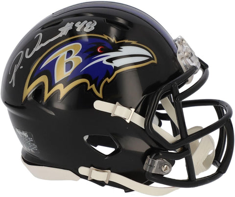 Patrick Queen Baltimore Ravens Signed Riddell Speed Mini Helmet