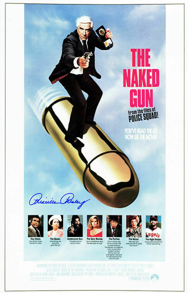 Priscilla Presley Signed The Naked Gun 11x17 Movie Poster -(SCHWARTZ SPORTS COA)
