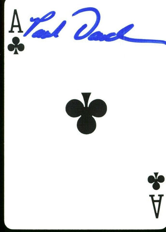 Paul Darden Authentic Signed Ace of Clubs Poker Playing Card Autographed
