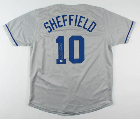 Gary Sheffield Signed Dodgers Jersey (PSA COA) 500 Home Run Club / 9xAll Star OF