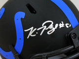 Kwity Paye Autographed Colts Eclipse Speed Mini Helmet-Beckett W Hologram *Silve