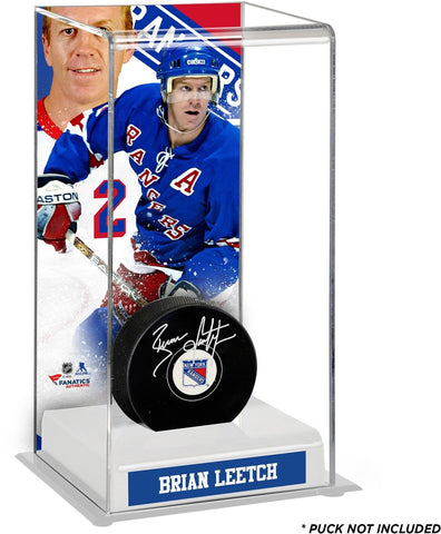 Brian Leetch New York Rangers Deluxe Tall Hockey Puck Case