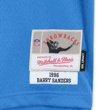 FRMD Barry Sanders Det Lions Signd Mitchell&Ness Blue Rep Jersey w/"Lion King"
