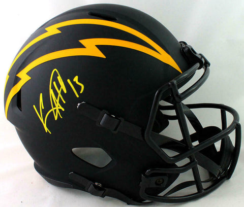 Keenan Allen Signed LA Chargers F/S Eclipse Speed Helmet - JSA W Auth *Yellow