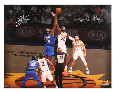 DEANDRE AYTON Signed "Time To Rise" 16 x 20 Tip Off Photograph STEINER LE 22/22