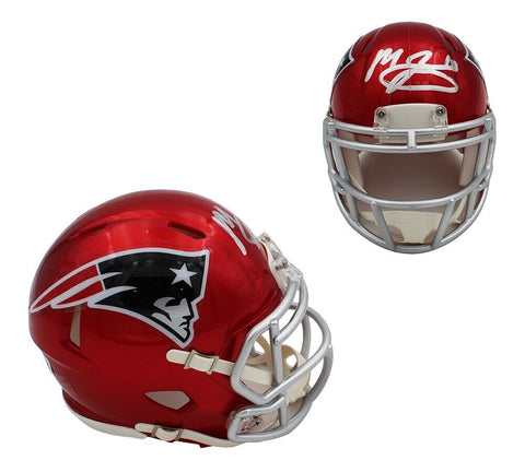 Mac Jones Signed New England Patriots Speed Flash NFL Mini Helmet