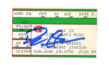 Deion Sanders Signed Atlanta Braves 6/28/1992 vs Reds Ticket BAS 37268