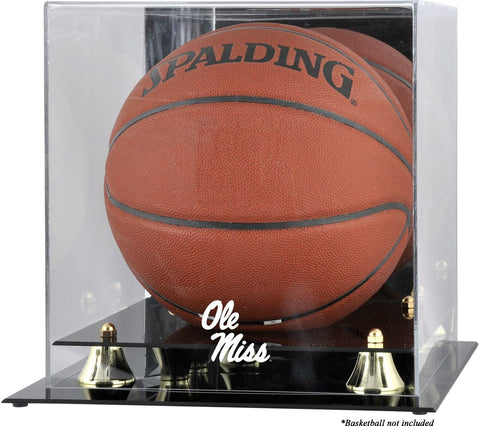 Ole Miss Golden Classic Logo Basketball Display Case - Fanatics