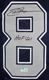 Drew Pearson Autographed Blue Pro Style STAT Jersey w/HOF-Beckett W Hologram