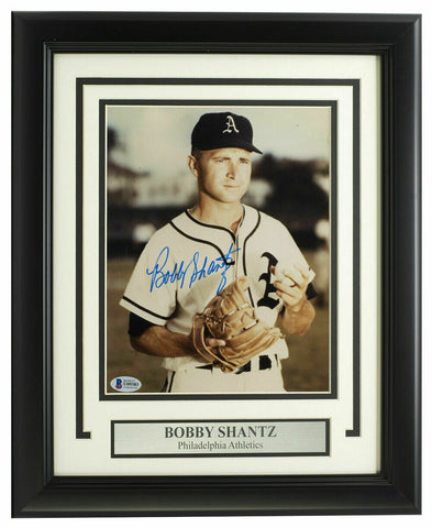 Bobby Shantz Signed Framed 8x10 Philadelphia Athletics Baseball Photo BAS