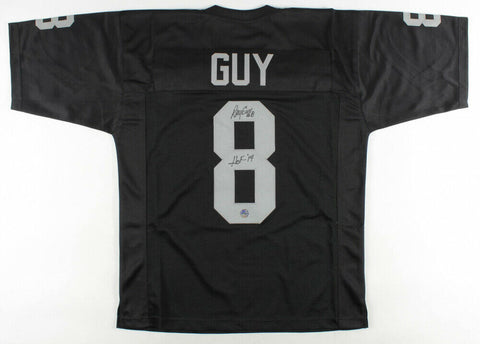 Ray Guy Signed Oakland Raiders Jersey (Pro Player Hologram) 7xPro Bowl Punter