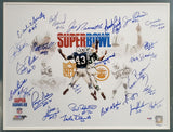 1968 Jets Super Bowl III Auto Framed 16x20 Photo 25 Sigs Namath PSA/DNA S06339