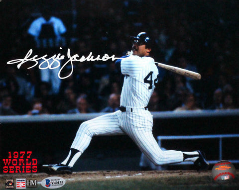 Reggie Jackson Signed NY Yankees 8x10 HM Color Photo - Beckett Authenticated *Wh