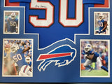 Gregory Rousseau Signed Buffalo Bills Jersey Framed Display (JSA Witness COA)