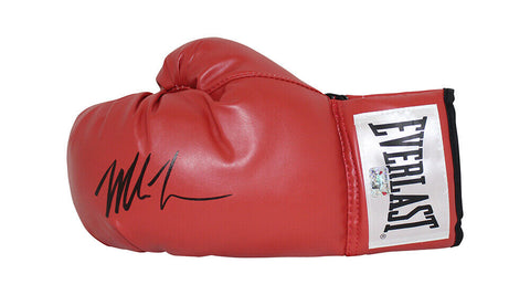 Mike Tyson Autographed/Signed Everlast Red Left Boxing Glove 31076