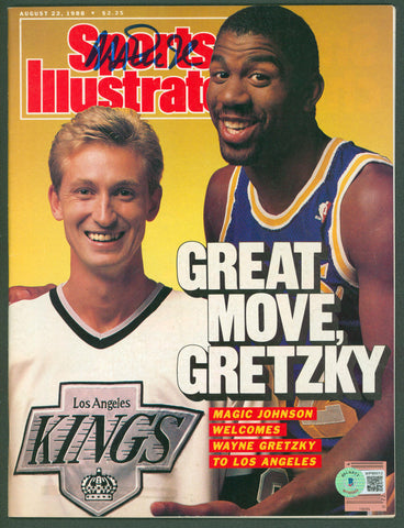 Lakers Magic Johnson Signed August 1988 Sports Illustrated Magazine BAS #WP80012