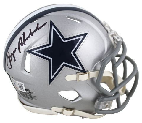 Cowboys Roger Staubach Authentic Signed Speed Mini Helmet BAS Witnessed