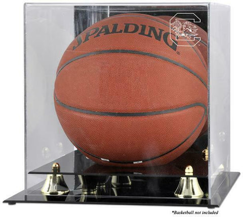 South Carolina Gamecocks Golden Classic Basketball Display Case w/Mirror Back