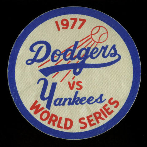 Original 1977 Dodgers Versus Yankees World Series Sticker Un-signed