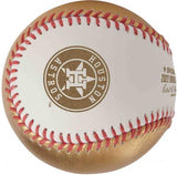 Houston Astros 2022 MLB World Series Champions Logo Baseball with Case