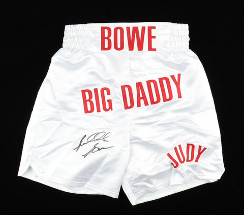 Riddick "Big Daddy" Bowe Signed Boxing Trunks (JSA COA) 43 -1 Record in the Ring