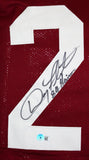 Doug Flutie Autographed Maroon College Style Jersey w/Heisman-Beckett W Hologram