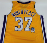 Meta World Peace Signed Los Angeles Lakers Jersey (Beckett) A.K.A. Ron Artest