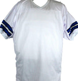 Roger Staubach/Drew Pearson Autographed White Pro Style Jersey-Beckett W Holo