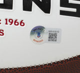 Michael Vick Signed Atlanta Falcons White Logo Football BAS ITP