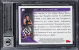Sgt. Slaughter Authentic Signed 2010 Topps WWE Blue #89 Card Auto 10 BAS Slabbed