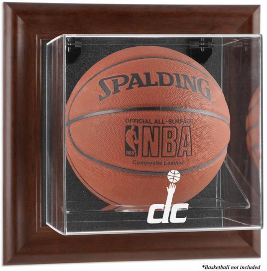 Washington Wizards Brown Framed Wall-Mountable Basketball Case