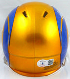 Von Miller Autographed Los Angeles Rams Flash Speed Mini Helmet-Beckett W Holo