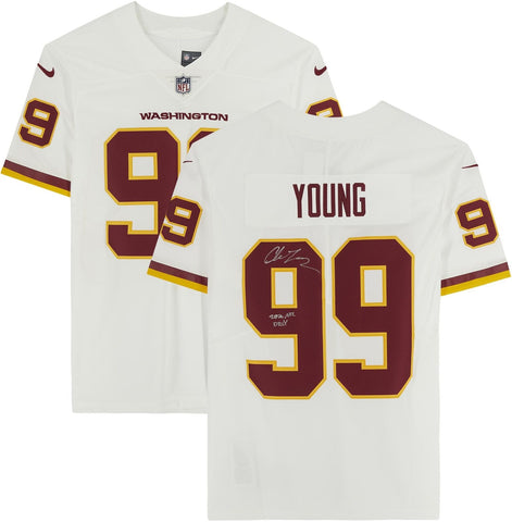 Chase Young Washington Commanders Signed Limited Jersey w/2020 DROY Insc